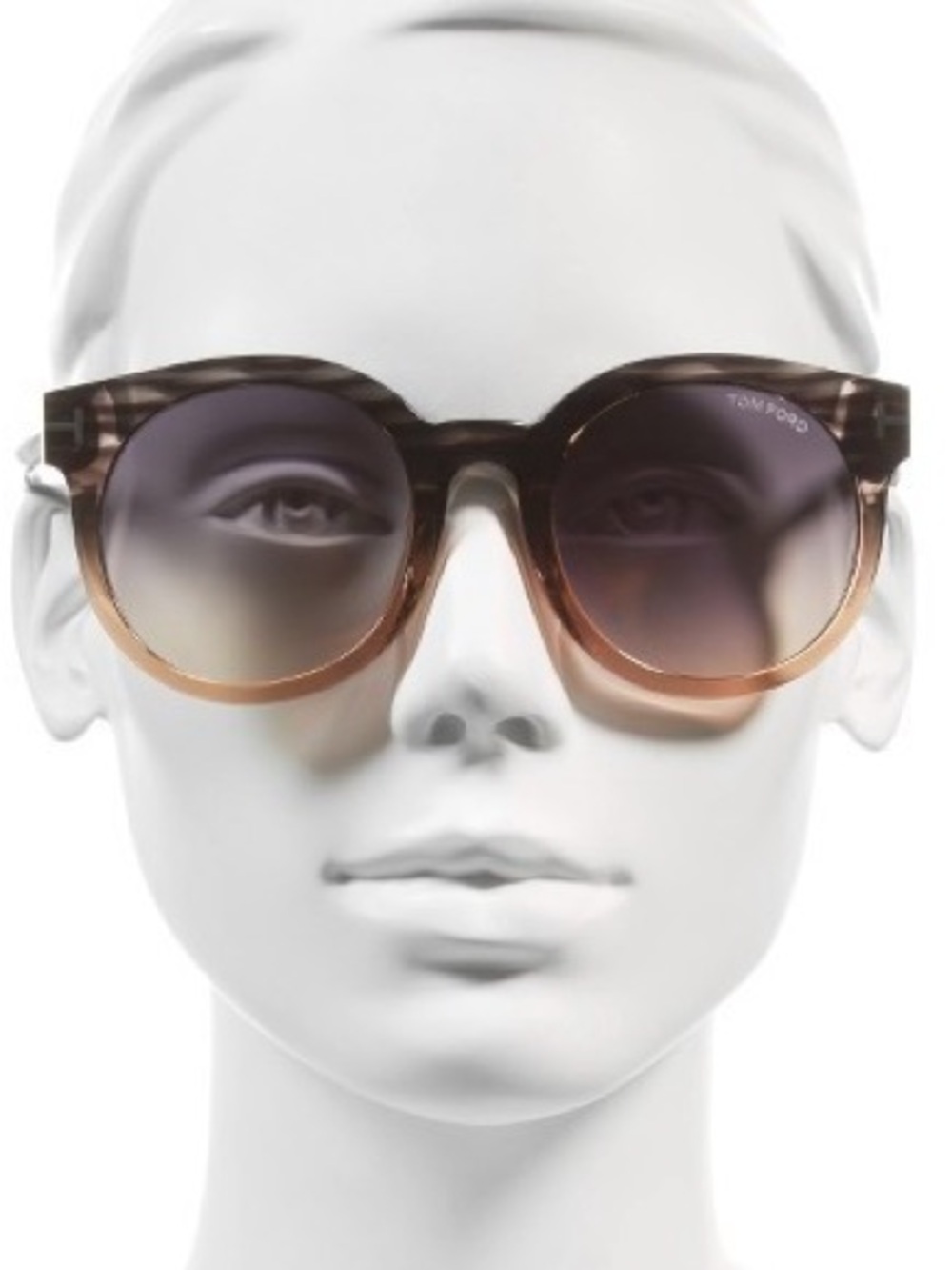 Tom Ford Women’s TF-435 Janina Sunglasses Grey Brown 20B Used
